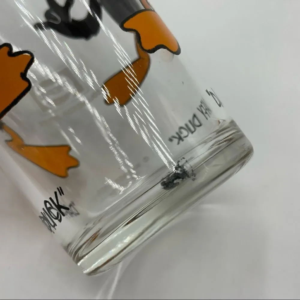 Pair of Vintage Looney Toons Daffy Duck Pepsi Glasses